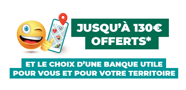 Offre de bienvenue : jusqu’à 130€ offerts* !